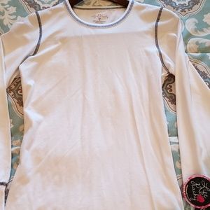 Life is Peachy White Scrub Top